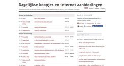 Desktop Screenshot of dagelijksekoopjes.nl